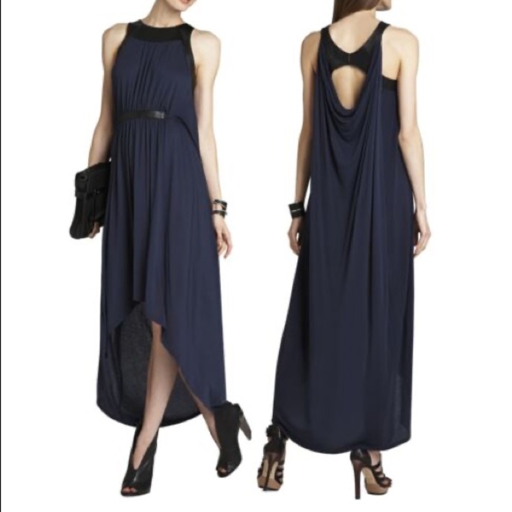 Elegant Navy Blue Sleeveless Dress